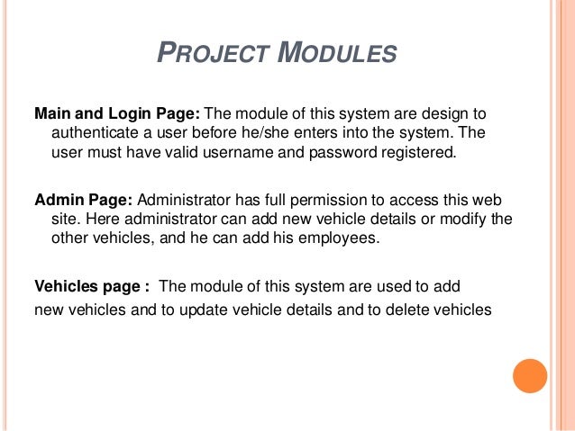vehicle management system documentation vehicle management system project in c++